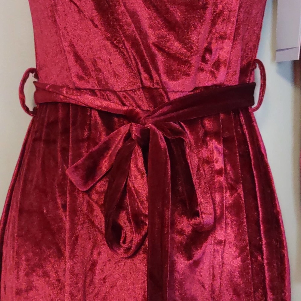 Kalani Hilliker / Alyce Paris One Shoulder Cranberry Short Dress Small - Picture 6 of 10